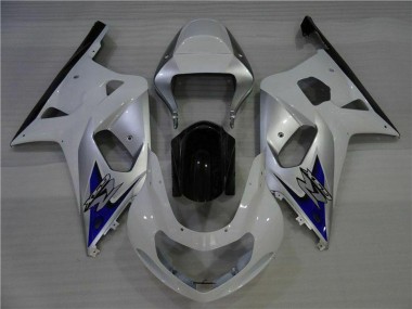 Carene Moto Suzuki GSXR 600/750 2001-2003 - Bianco Argento Blu Nero