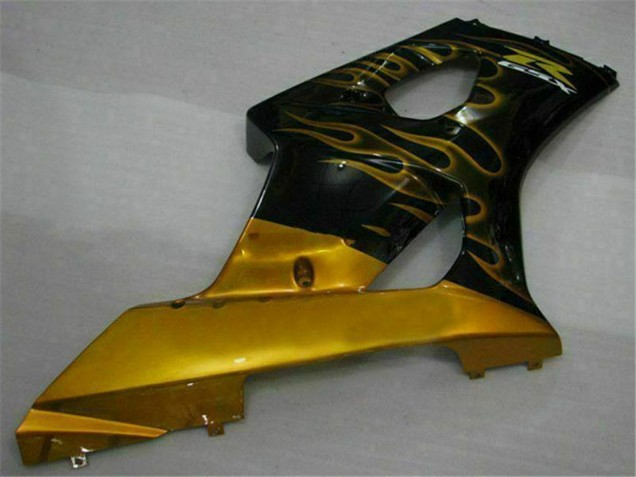 Carene Moto Suzuki GSXR 1000 2003-2004 - Nero Lucido Oro Fiamma