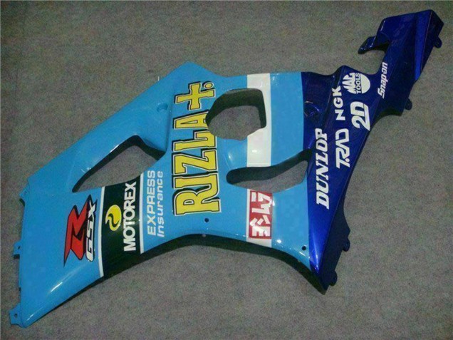 Carene Moto Suzuki GSXR 1000 2003-2004 - Blu Bianco Giallo Rizla