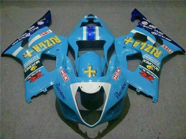 Carene Moto Suzuki GSXR 1000 2003-2004 - Blu Bianco Giallo Rizla