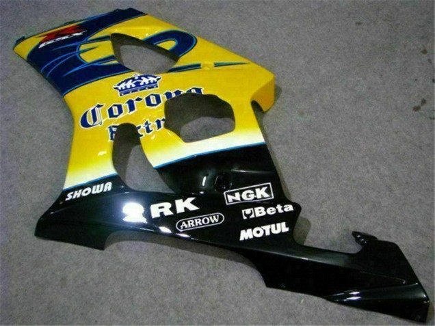 Carene Moto Suzuki GSXR 1000 2003-2004 - Giallo Blu Bianco Rosso Corona Motul