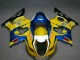 Carene Moto Suzuki GSXR 1000 2003-2004 - Giallo Blu Bianco Rosso Corona Motul
