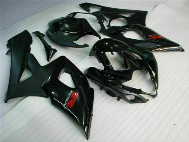 Carena Moto Suzuki GSXR 1000 2005-2006 - Nero Lucido Nero Opaco Rosso