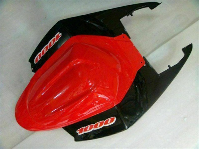 Carene Moto Suzuki GSXR 1000 2005-2006 - Rosso Nero Lucido Nero Opaco