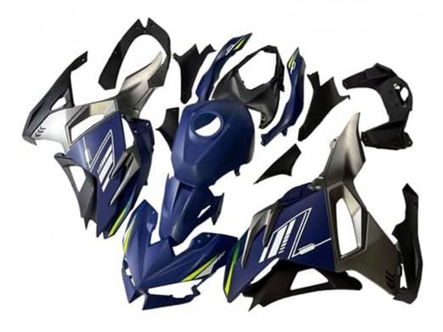 Carene Moto Kawasaki Ninja 500 EX500R 2024-2026 - Blu Bianco Giallo Argento Nero