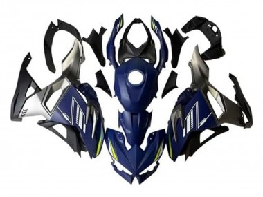 Carene Moto Kawasaki Ninja 500 EX500R 2024-2026 - Blu Bianco Giallo Argento Nero