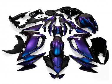 Carene Moto Kawasaki Ninja 650 EX650 2020-2024 - Camaleonte Blu Viola