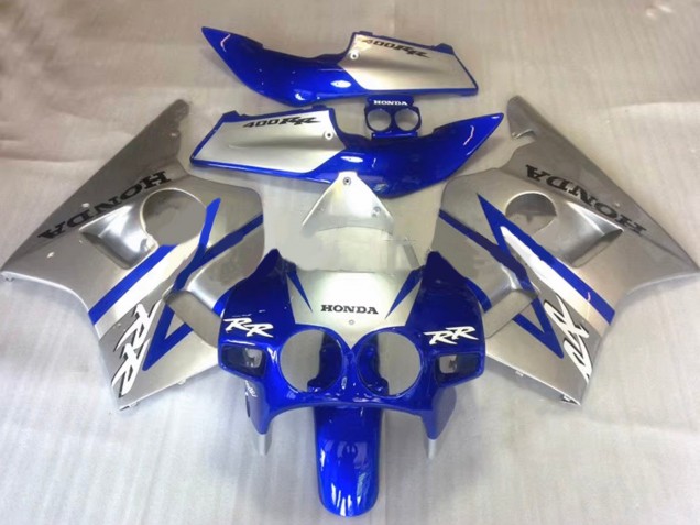 Carene Moto Honda CBR400RR NC23 1987-1989 - Argento Blu