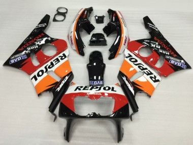 Carena Moto Honda CBR400RR NC23 1987-1989 - Arancia Bianco Rosso Nero Lucido Repsol HRC