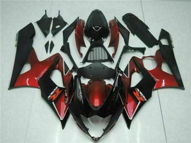Carena Moto Suzuki GSXR 1000 2005-2006 - Rosso Nero Lucido