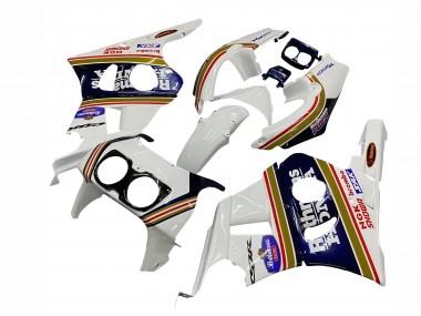 Carene Moto Honda CBR400RR NC29 1990-1999 - Bianco Oro Rosso Blu Scuro Rothmans