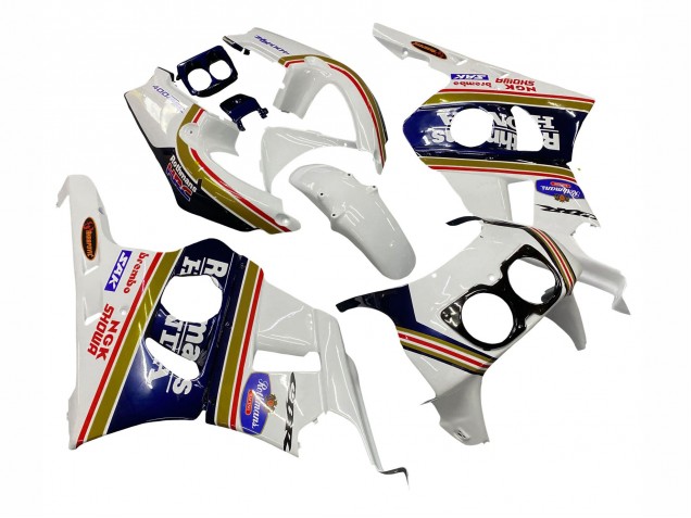 Carene Moto Honda CBR400RR NC29 1990-1999 - Bianco Oro Rosso Blu Scuro Rothmans