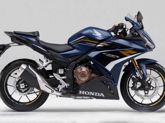 Carene Moto Honda CBR400R 2022 - Blu Scuro Nero Opaco