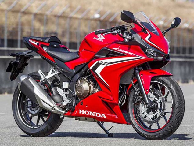 Carene Moto Honda CBR400R 2022 - Rosso Bianco Nero Lucido Banda