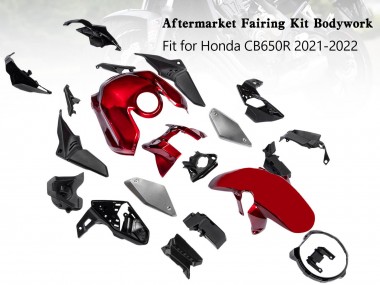 Carene Moto Honda CB650R 2019-2022 - Nero Rosso