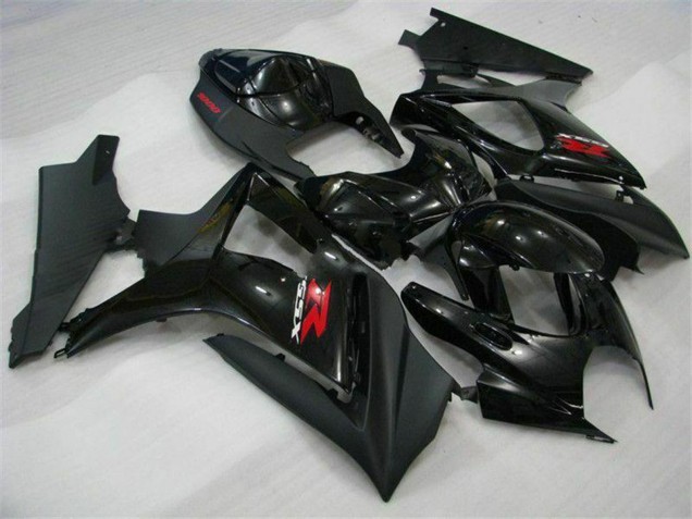 Carene Moto Suzuki GSXR 1000 2007-2008 - Nero Lucido Nero Opaco Rosso