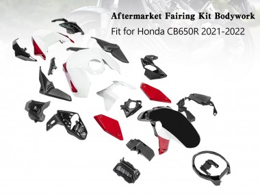 Carene Moto Honda CB650R 2019-2022 - Nero Rosso Bianco