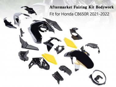 Carene Moto Honda CB650R 2019-2022 - Nero Giallo