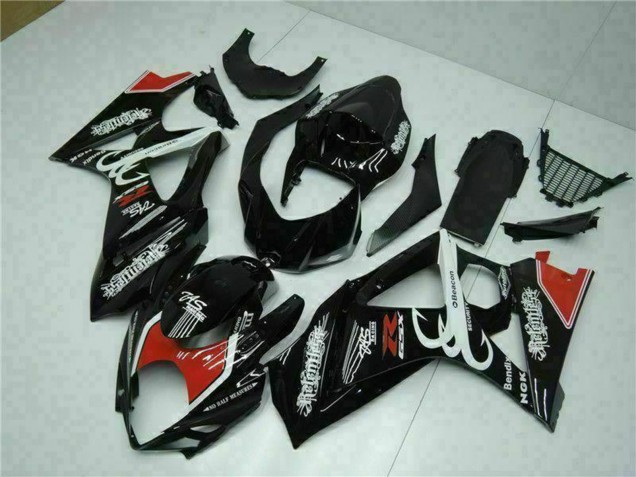 Carene Moto Suzuki GSXR 1000 2007-2008 - Nero Lucido Rosso Bianco