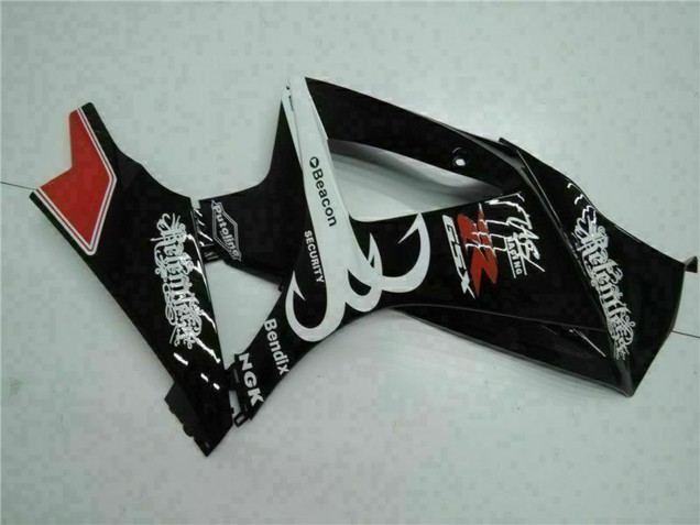 Carene Moto Suzuki GSXR 1000 2007-2008 - Nero Lucido Rosso Bianco