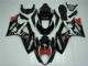 Carene Moto Suzuki GSXR 1000 2007-2008 - Nero Lucido Rosso Bianco