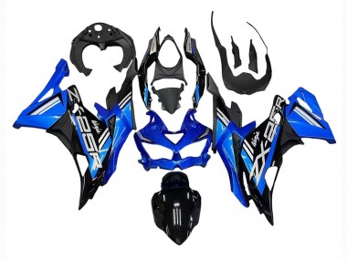 Carene Moto Kawasaki ZX25R ZX-25R 2019-2025 - Blu Bianco Nero Opaco