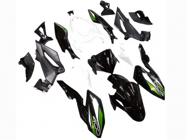 Carene Moto Kawasaki Z400 2018-2024 - Bianco Nero Lucido Verde