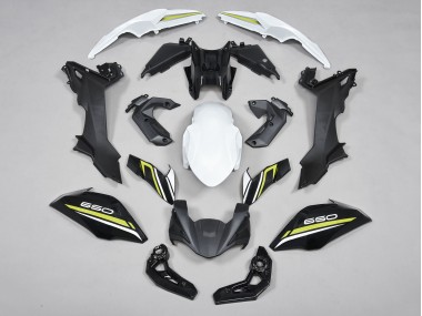 Carene Moto Kawasaki Ninja Z650 2017-2019 - Nero Bianco Giallo