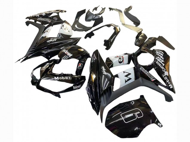 Carene Moto Kawasaki Z1000SX 2010-2016 - Nero Lucido Oro Bianco Mobil West