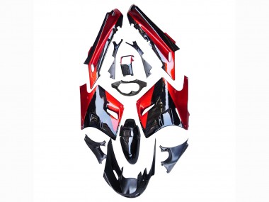 Carene Moto Kawasaki ZZR1100 1990-1992 - Rosso Nero Lucido
