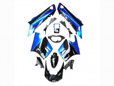 Carena Moto Kawasaki ZZR1100 1990-1992 - Blu Nero Lucido
