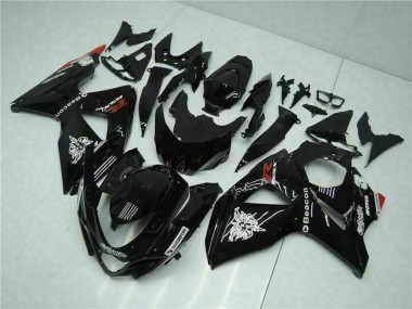 Carene Moto Suzuki GSXR 1000 2009-2016 - Nero Lucido Rosso Faro Motul