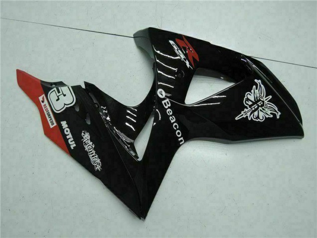 Carene Moto Suzuki GSXR 1000 2009-2016 - Nero Lucido Rosso Faro Motul