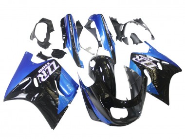 Carene Moto Kawasaki ZZR1100 1990-1992 - Blu Nero Lucido