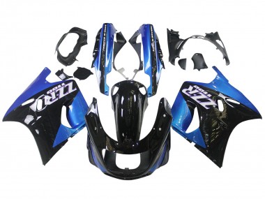Carene Moto Kawasaki ZZR1100 1990-1992 - Blu Nero Lucido