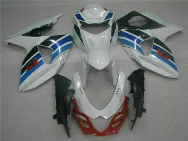 Carene Moto Completo Suzuki GSXR 1000 2009-2016 - Bianco Blu Nero