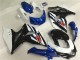 Kit Carena Moto Completo Suzuki GSXR 1000 2009-2016 - Bianco Blu Nero