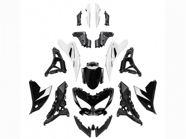 Carene Moto Kawasaki Versys 650 2021-2024 - Nero Lucido Bianco