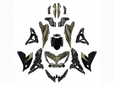 Carene Moto Kawasaki Versys 650 2021-2024 - Verde Scuro Nero