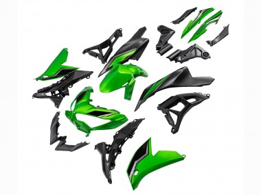Carene Moto Kawasaki Versys 650 2021-2024 - Verde Nero Lucido