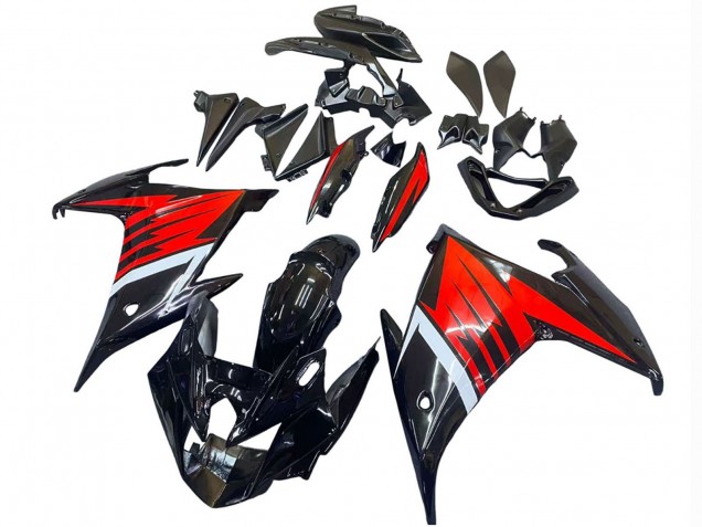 Carena Moto Yamaha FZ6R 2009-2015 - Nero Rosso Bianco