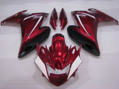 Carene Moto Yamaha FZ6R 2009-2015 - Rosso Bianco Nero