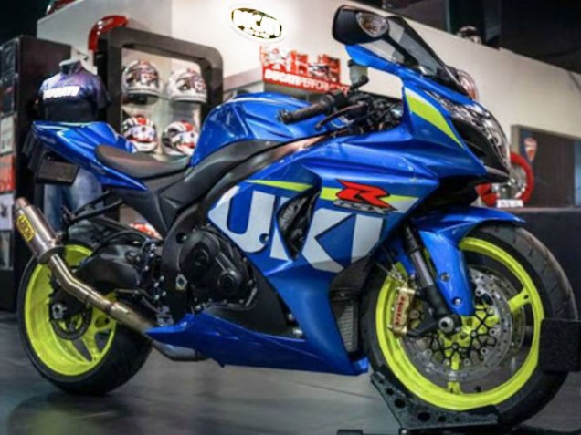 Carena Moto Suzuki GSXR 1000 2009-2016 - Blu Verde Bianco