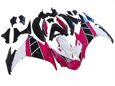 Carene Moto Yamaha FZ6R 2009-2015 - Lampone Bianco Nero
