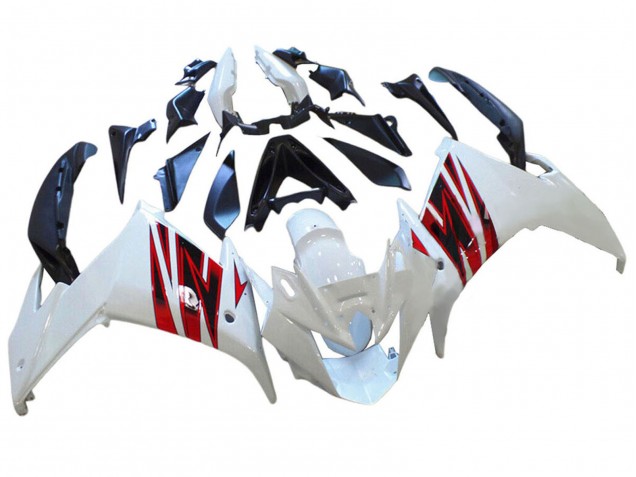Carene Moto Yamaha FZ6R 2009-2015 - Bianco Rosso