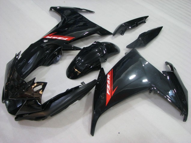 Carene Moto Yamaha FZ6R 2009-2015 - Nero Lucido Rosso