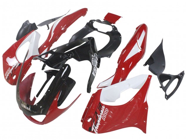 Kit Carena Moto Yamaha YZF 1000R Thunderace 1997-2007 - Rosso Nero Bianco Thunderace
