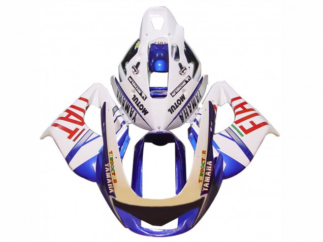 Carene Moto Yamaha YZF 1000R Thunderace 1997-2007 - Bianco Blu Fiat Motul
