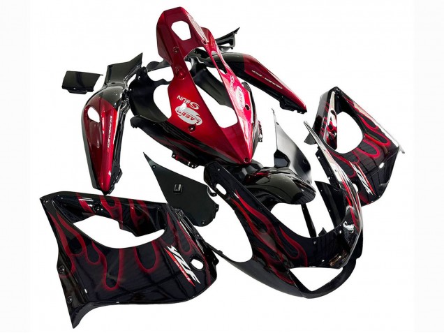 Kit Carena Moto Yamaha YZF 1000R Thunderace 1997-2007 - Nero Rosso Fiamma
