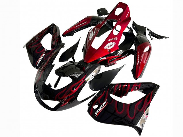 Kit Carena Moto Yamaha YZF 1000R Thunderace 1997-2007 - Nero Rosso Fiamma